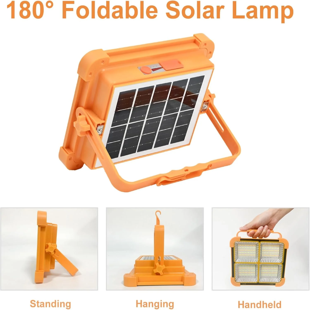 Solar Search Light with Solar Panel
