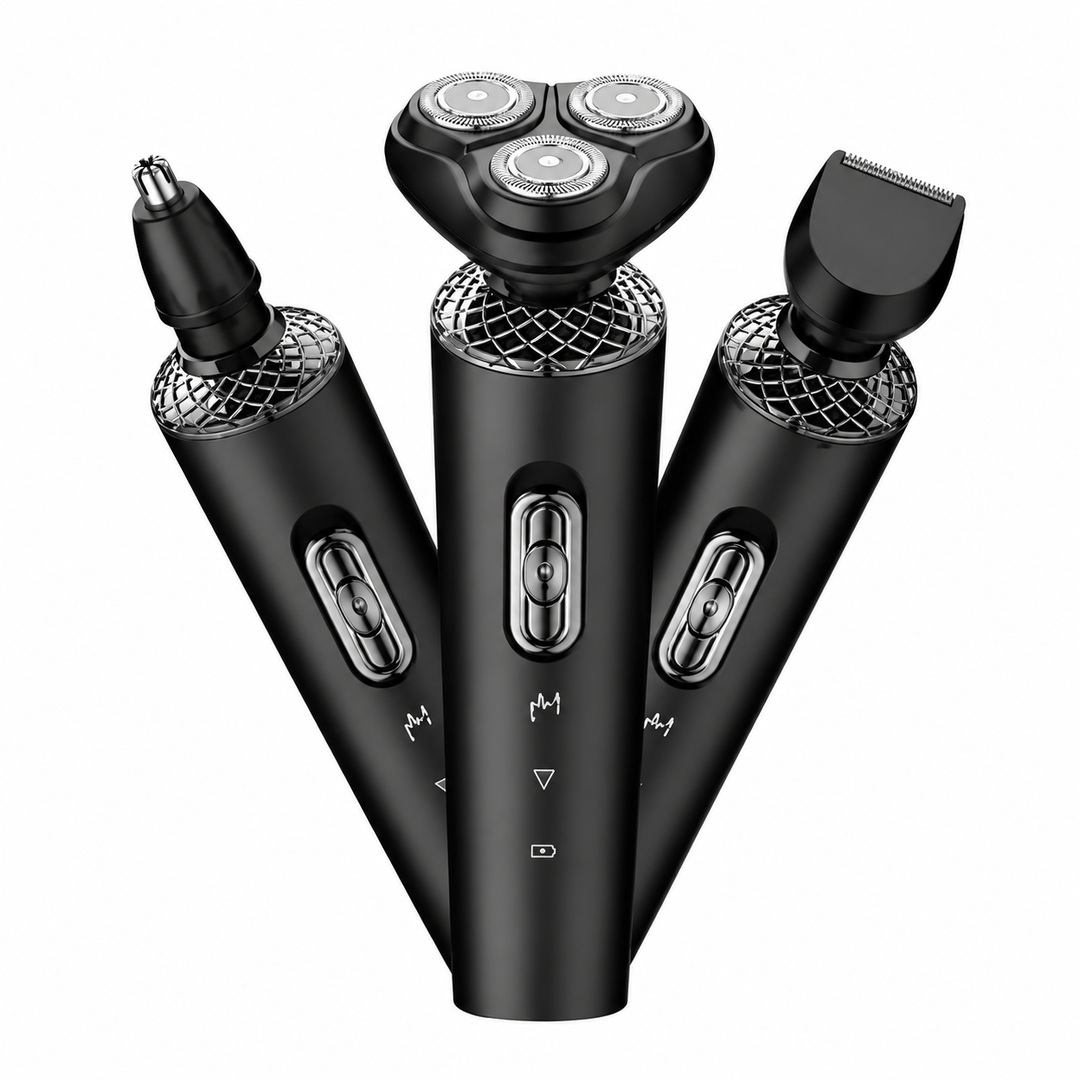 AKOVA 3in1 washable electric shavers (9D Black)