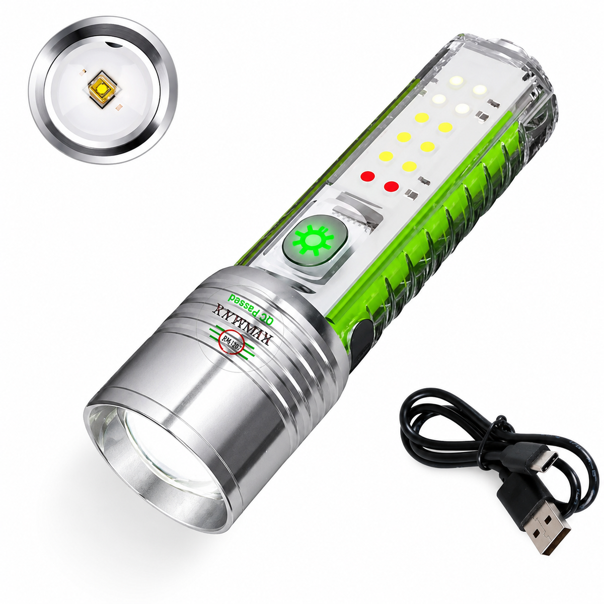 Multifunctional Zoom Flashlight