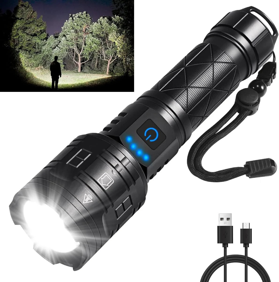 P90 Rechargable Flashlight